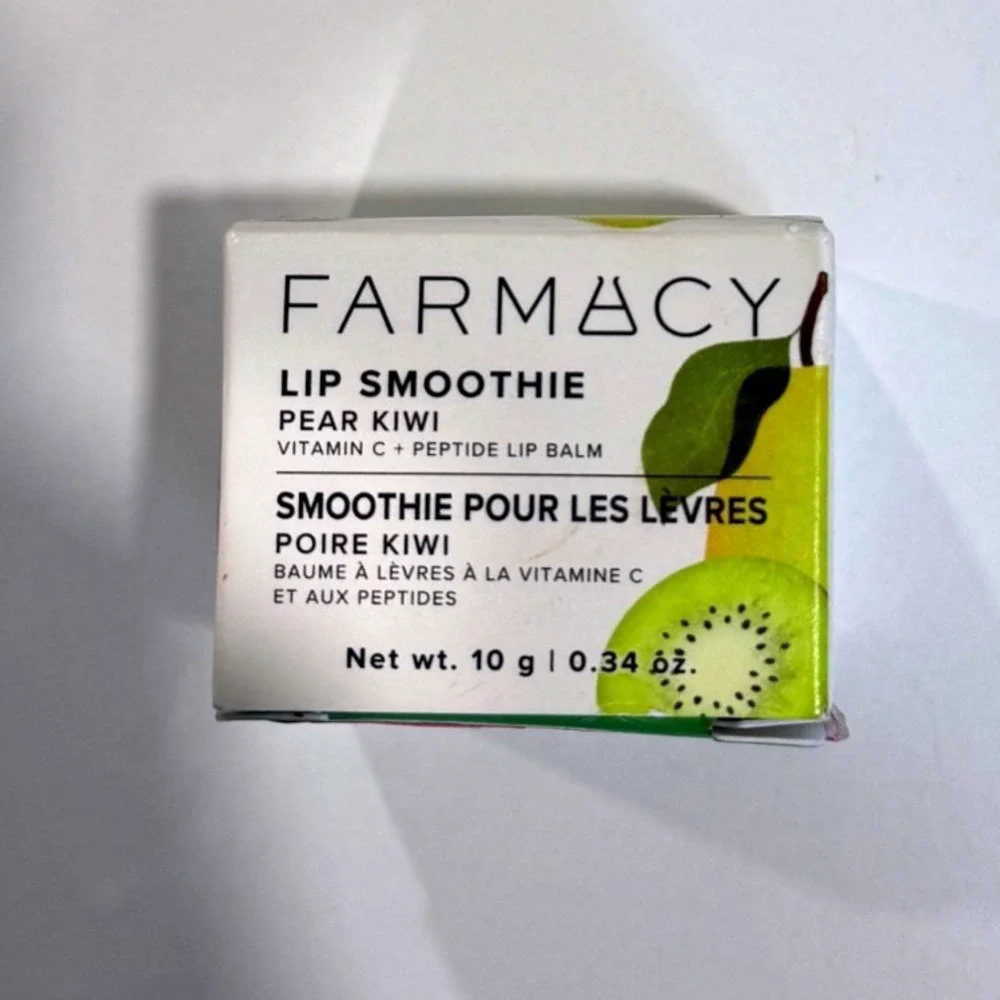 Farmacy Lip Smoothie Pear Kiwi Vitamin C Peptide Lip Balm 10g 0.34oz New in Box